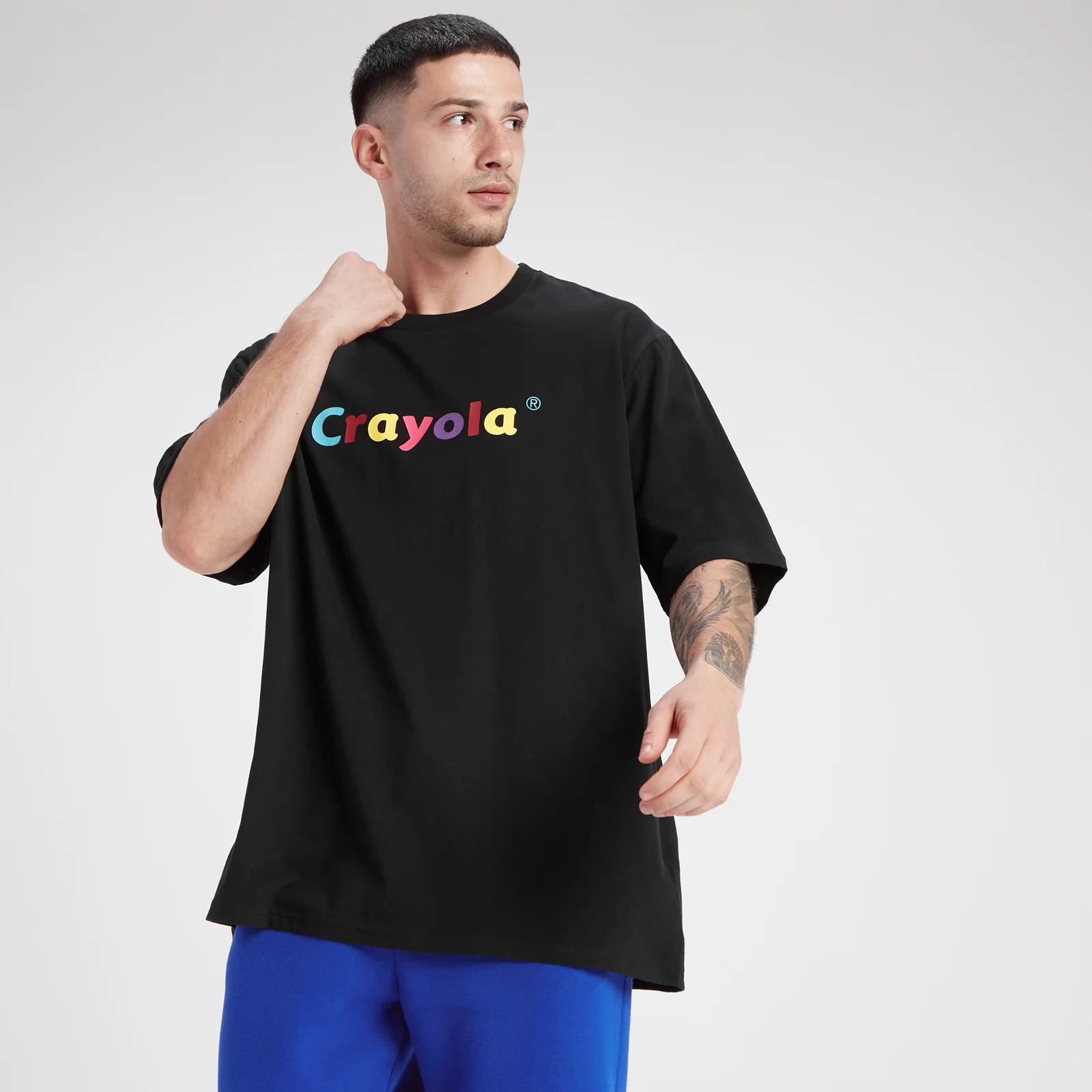 MP Crayola Graphic Unisex Oversized T-Shirt - Black - XXS Image 1