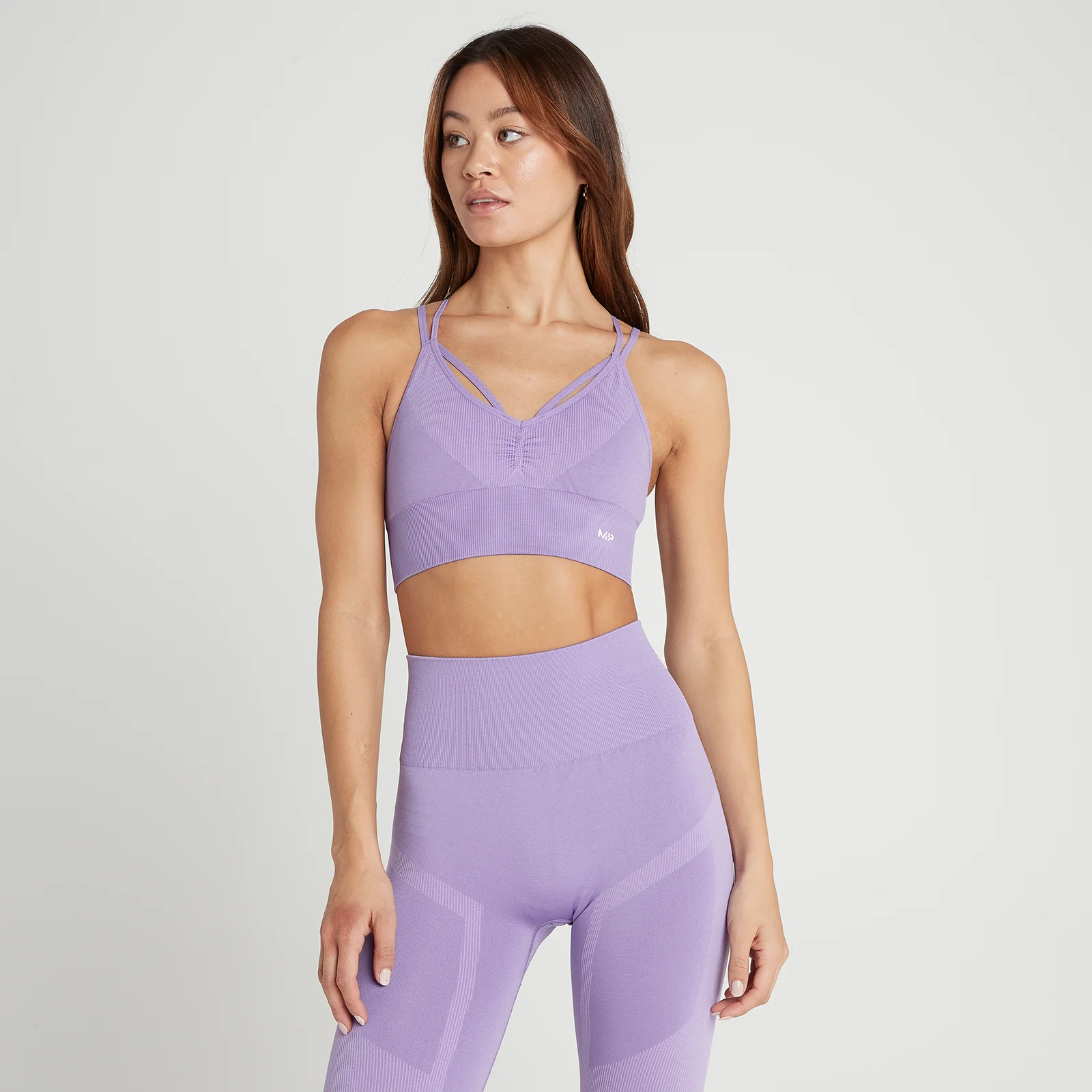 MP Women's Impact Scrunch Seamless Sports Bra - Lavender - XXS Image 1