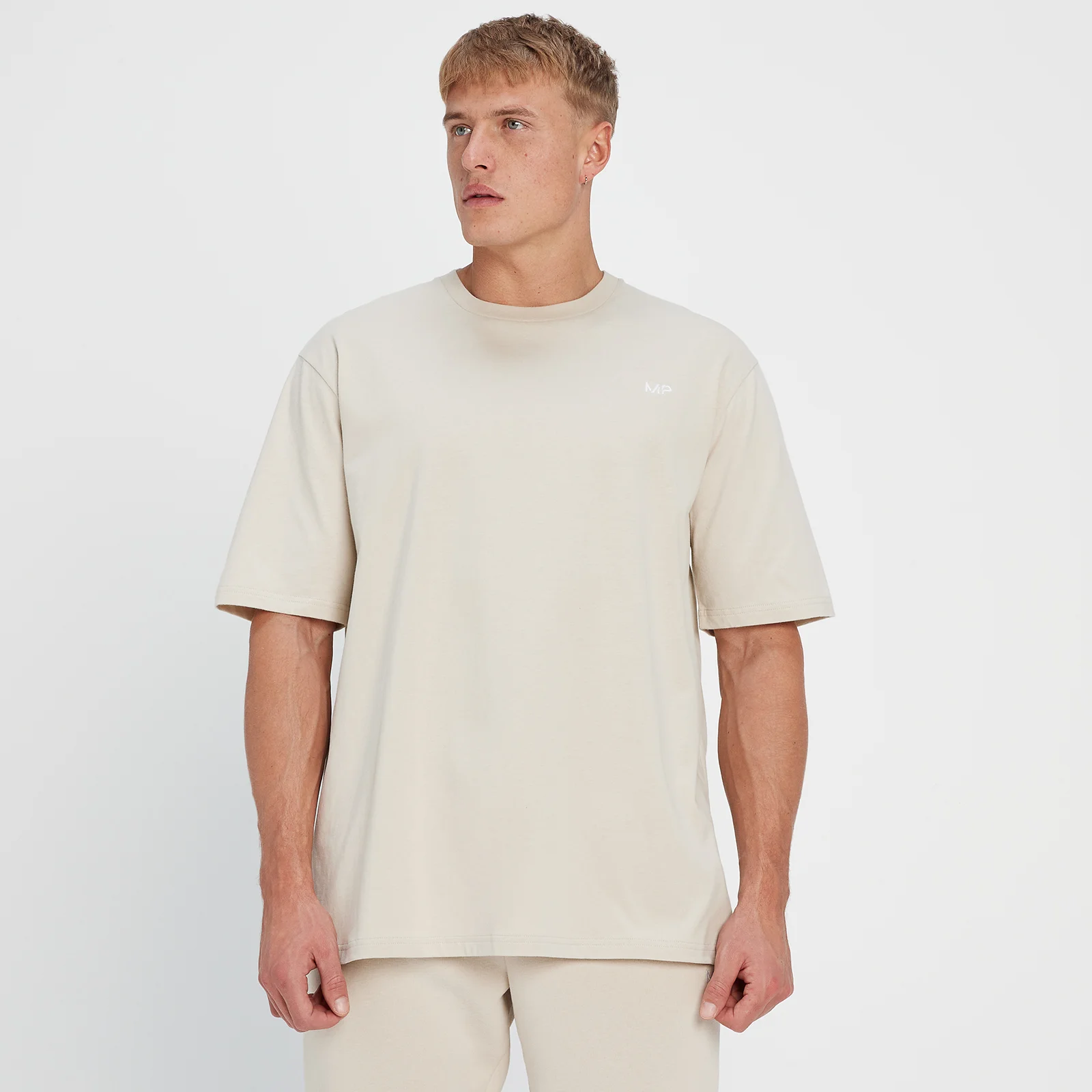 MP Men's Rest Day Oversized T-Shirt - Sand - XXS Image 1