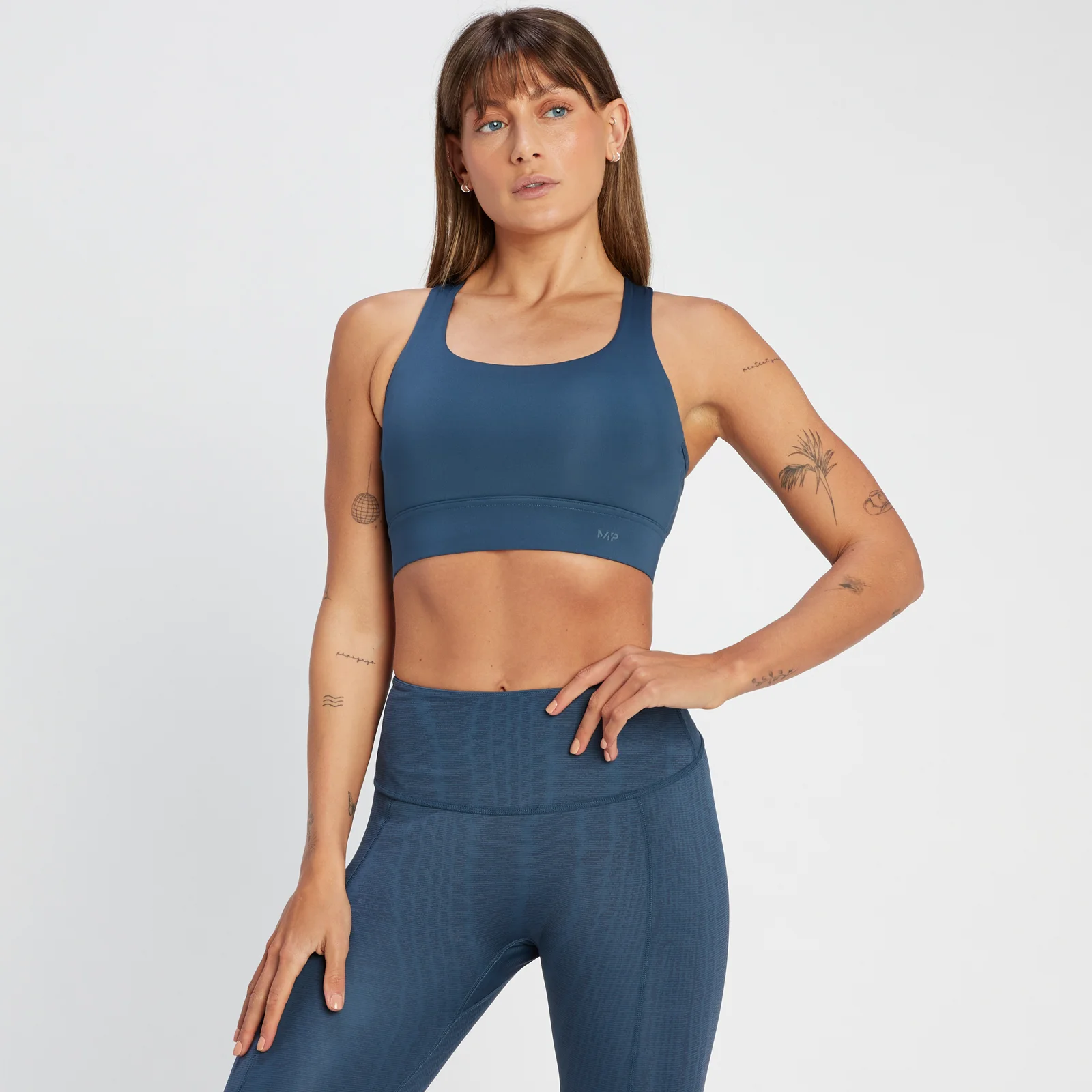 MP Women's Tempo High Support Bra - Deep Slate - XXS Image 1
