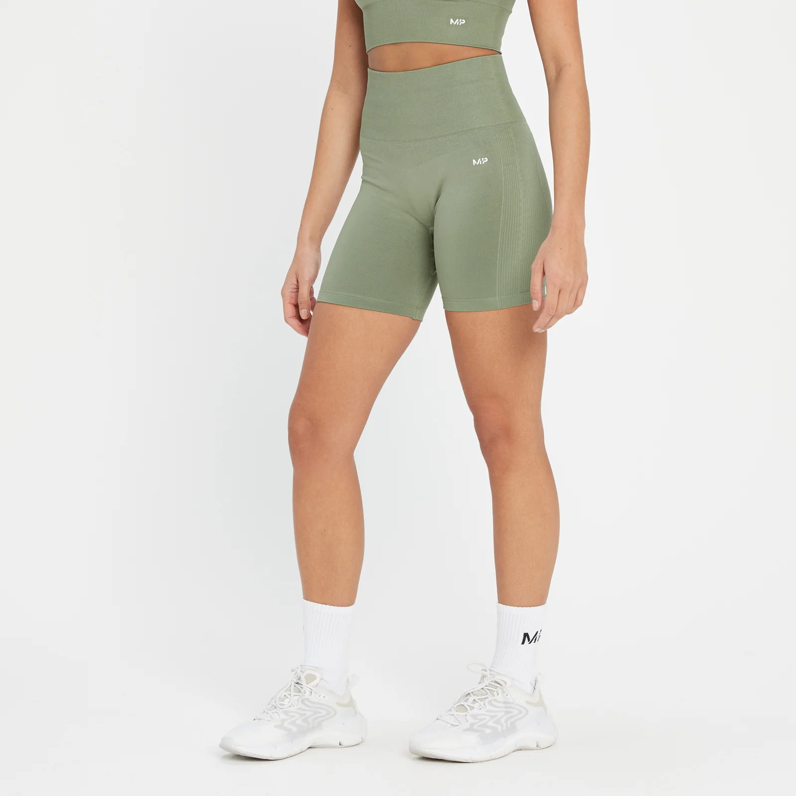 MP Women's Shape Seamless Cycling Shorts - Washed Jade - XS Image 1