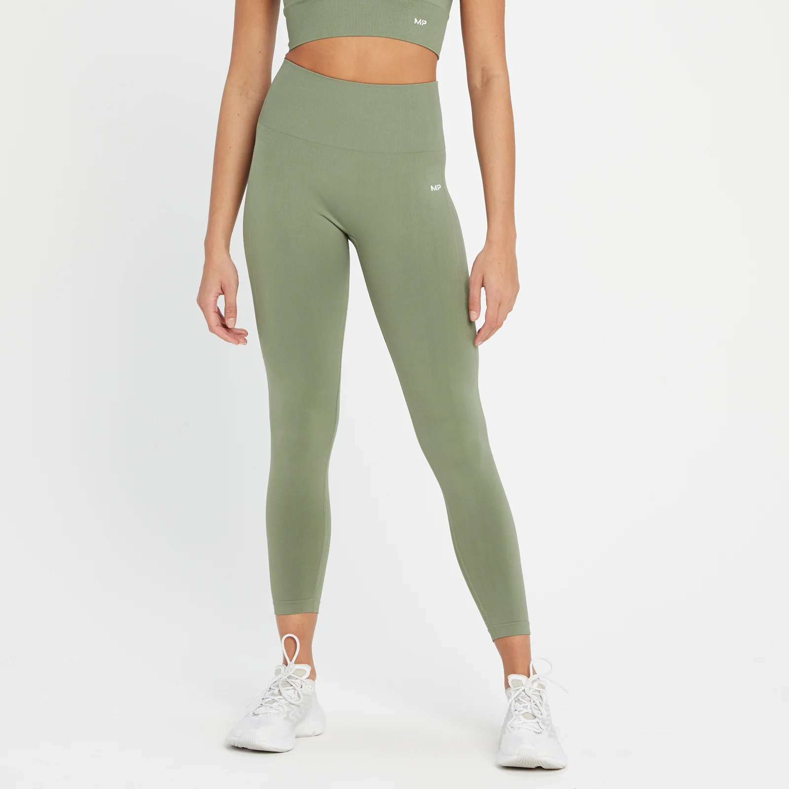 MP Women's Shape Seamless 7/8 Leggings - Washed Jade - XXS Image 1
