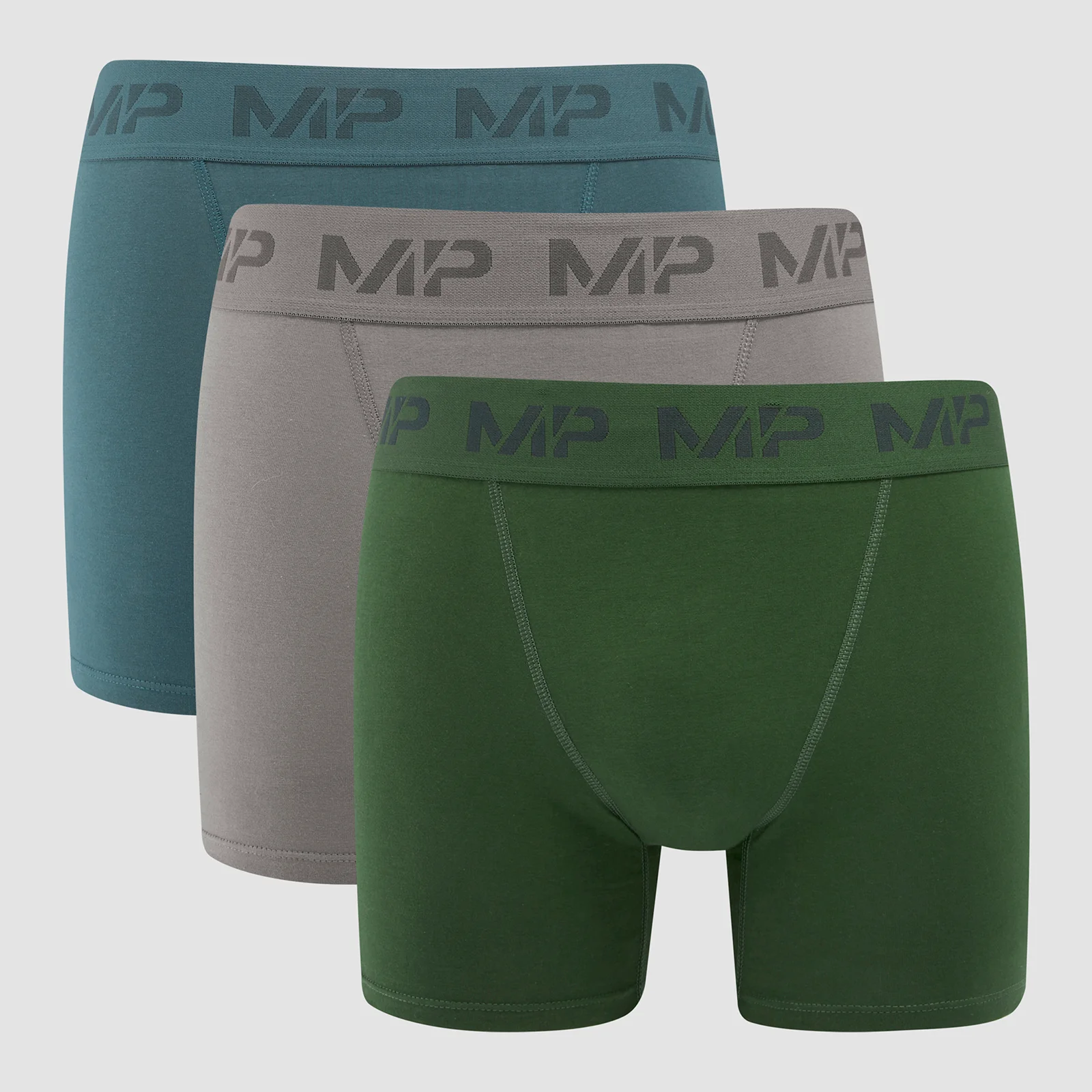 MP Men's Boxers (3 Pack) Carbon/Smoke Blue/Dark Green - XXS Image 1