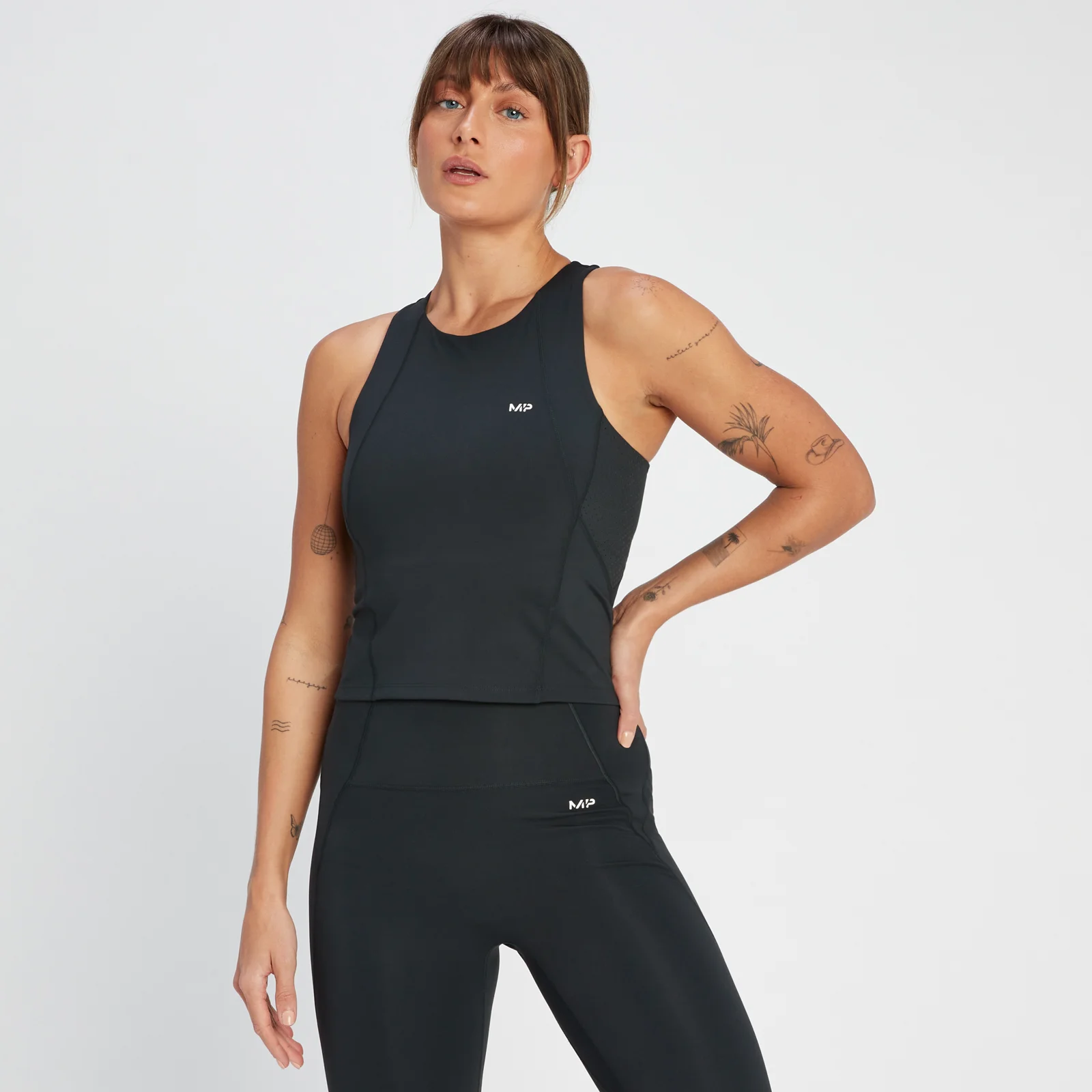 MP Women's Tempo Ultra Cropped Vest - Black - XXS Image 1