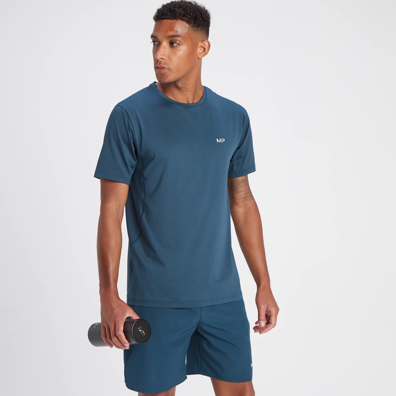 MP Men's Velocity Short Sleeve T-Shirt - Blue Moon - XS Image 1