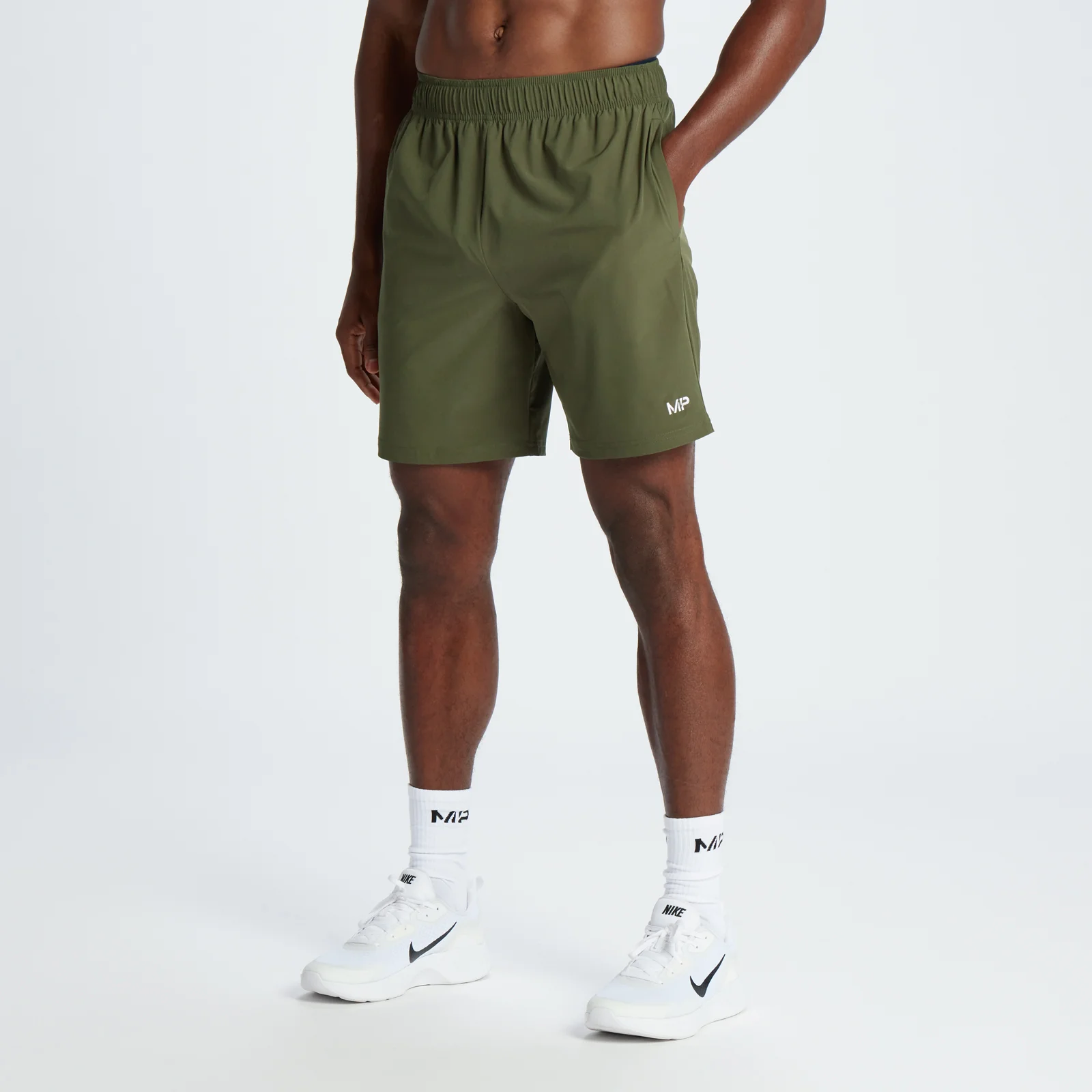 MP Men's Woven Training Shorts - Olive Green - XS Image 1