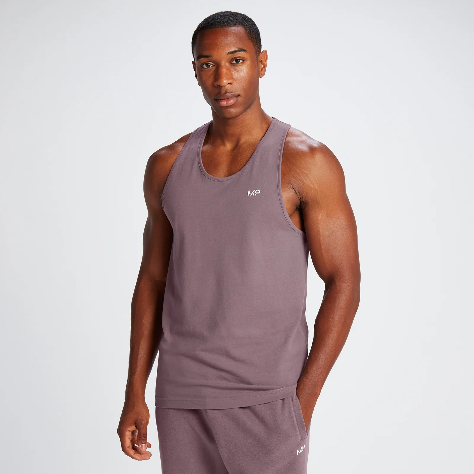 MP Men's Rest Day Vest - Washed Burgundy - XS Image 1