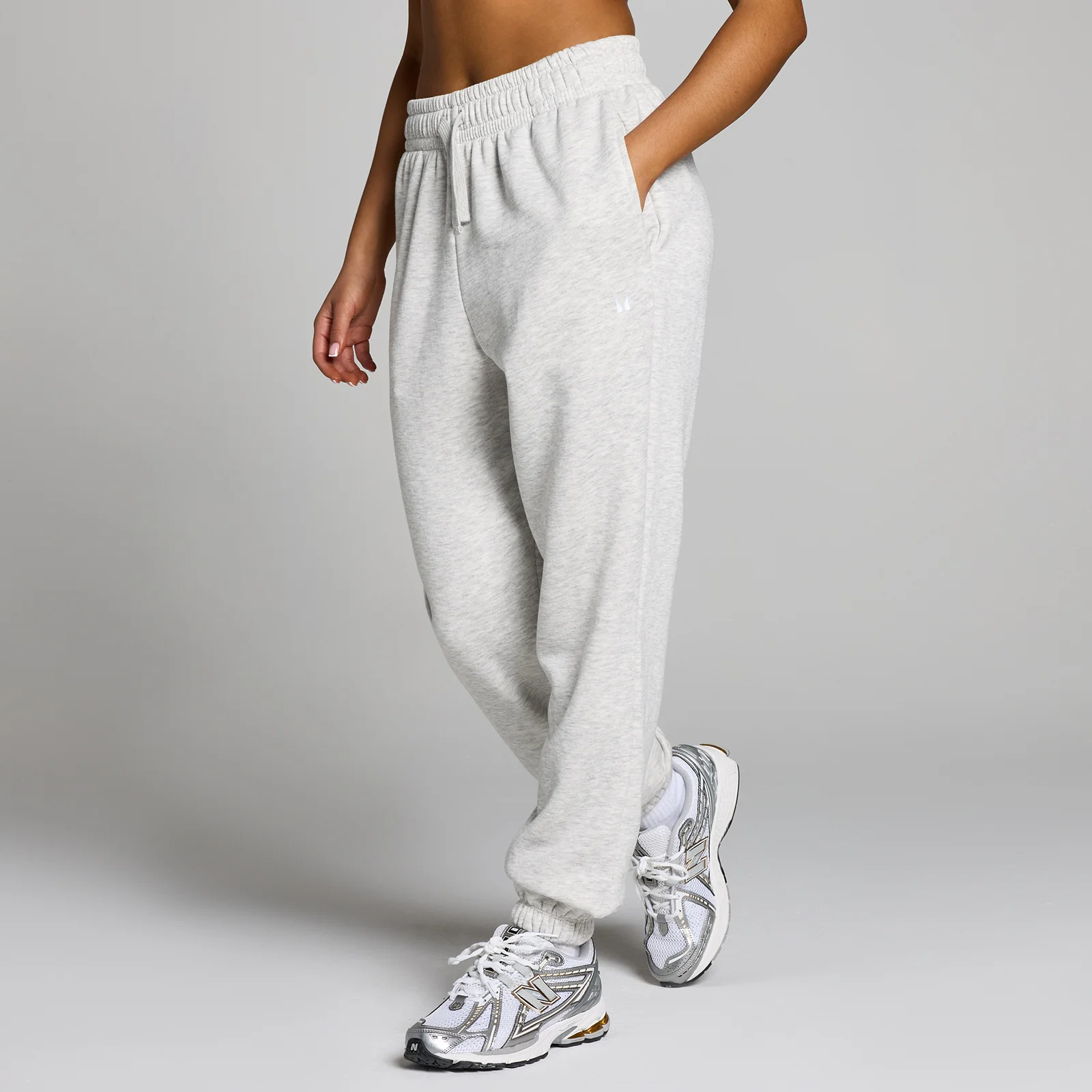 MP Women's Basics Joggers - Light Grey Marl - L Image 1