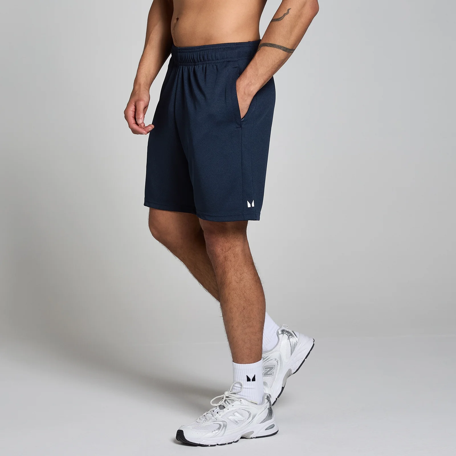 MP Men's Lifestyle Mesh 7" Shorts - Deep Navy - XS Image 1