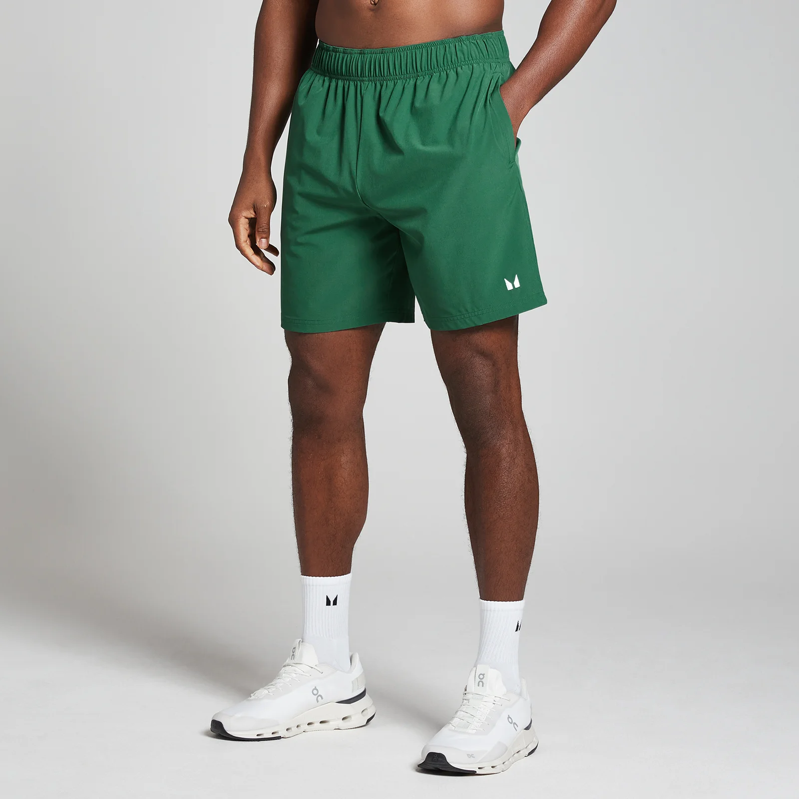 MP Men's Woven Training Shorts - Hunter Green - XS Image 1