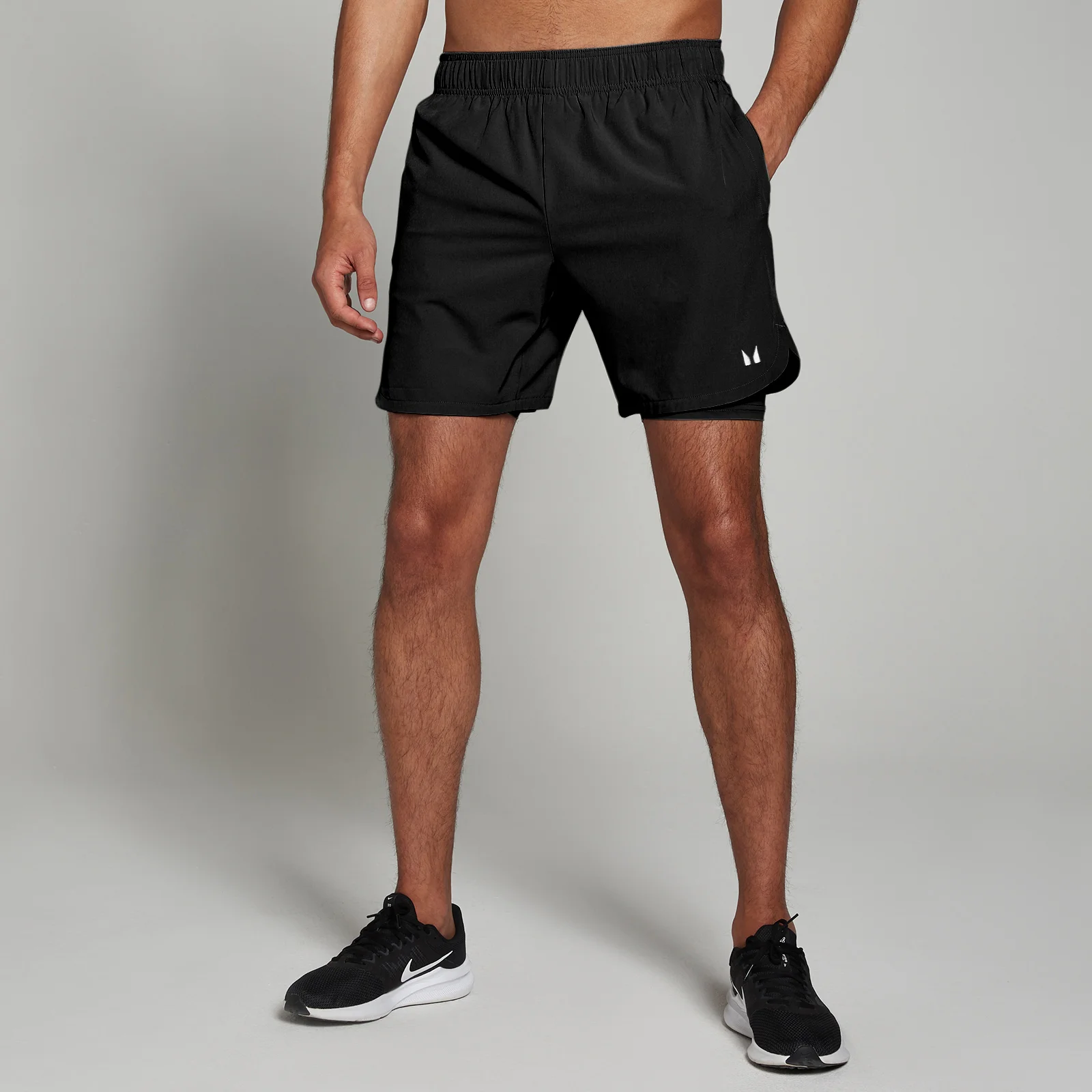 MP Men's 2-in-1 7" Training Shorts - Black - S Image 1