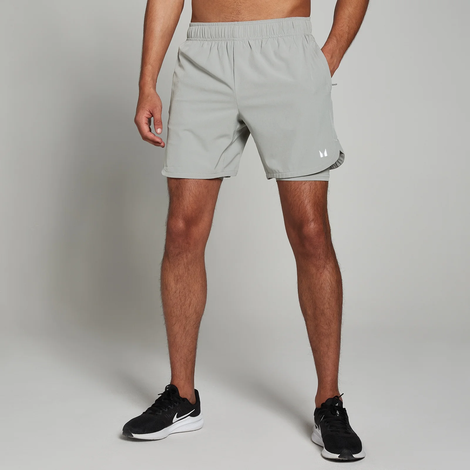 MP Men's 2-in-1 7" Training Shorts - Storm - L Image 1