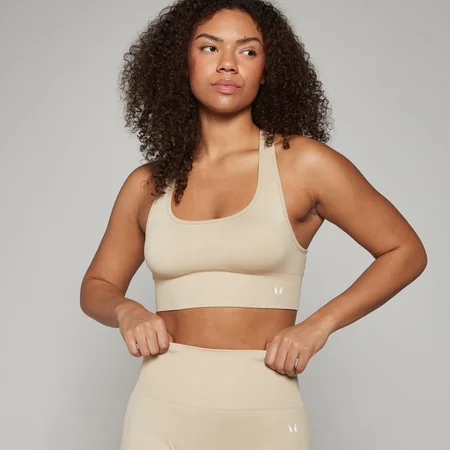 MP Women's Shape Seamless Sports Bra - Sandstone