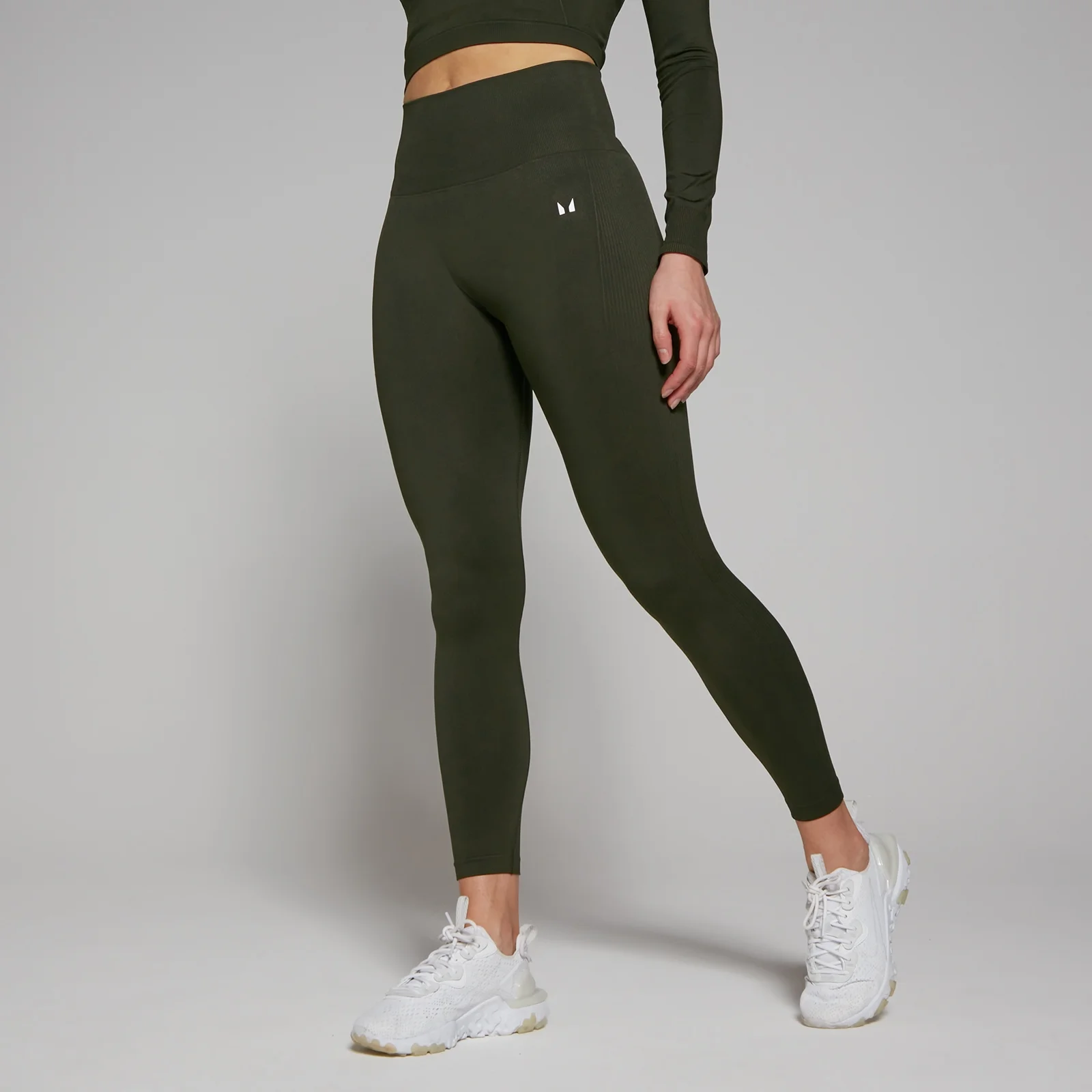 MP Women's Shape Seamless 7/8 Leggings - Forest Green - XS Image 1