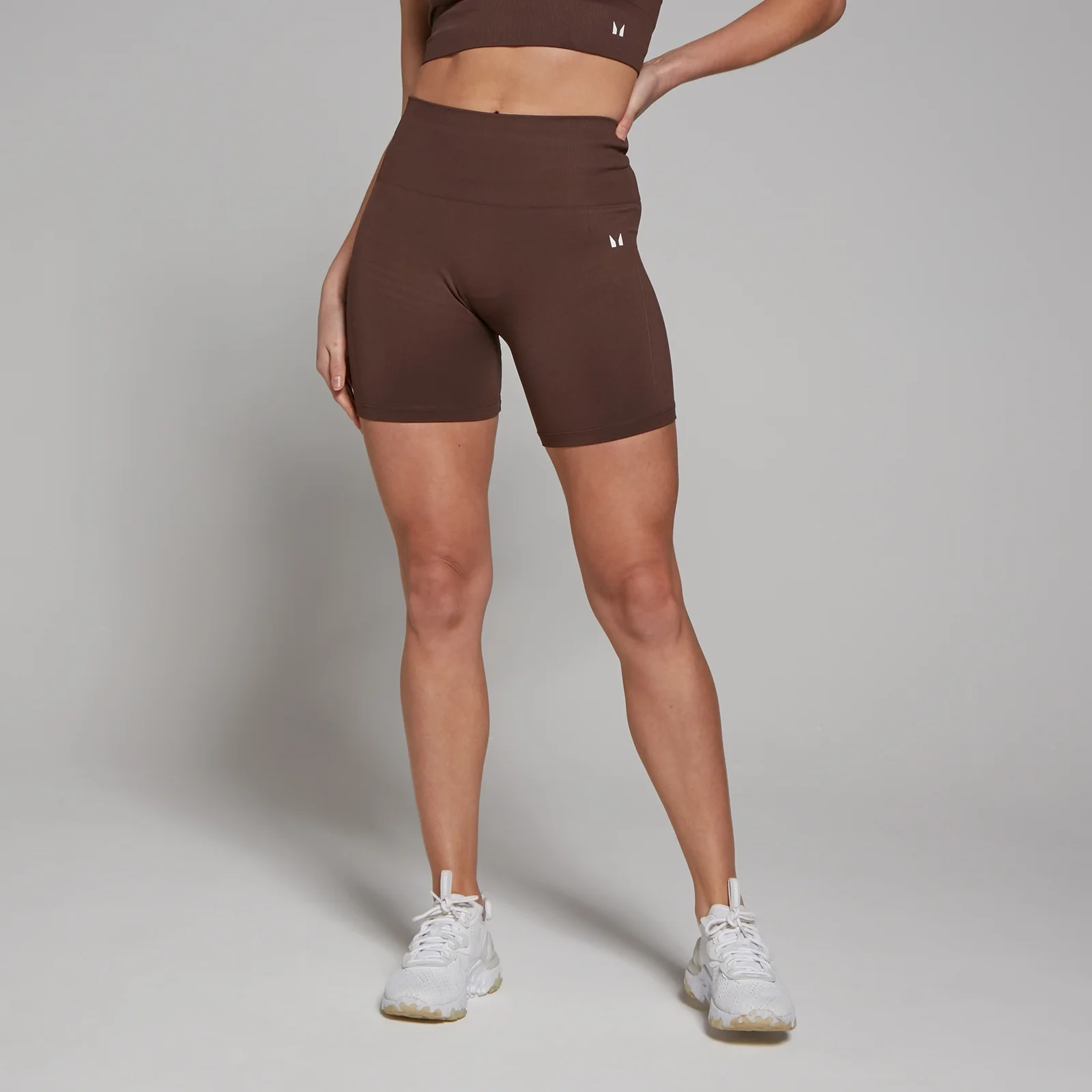 MP Women's Shape Seamless Cycling Shorts - Walnut - XS Image 1