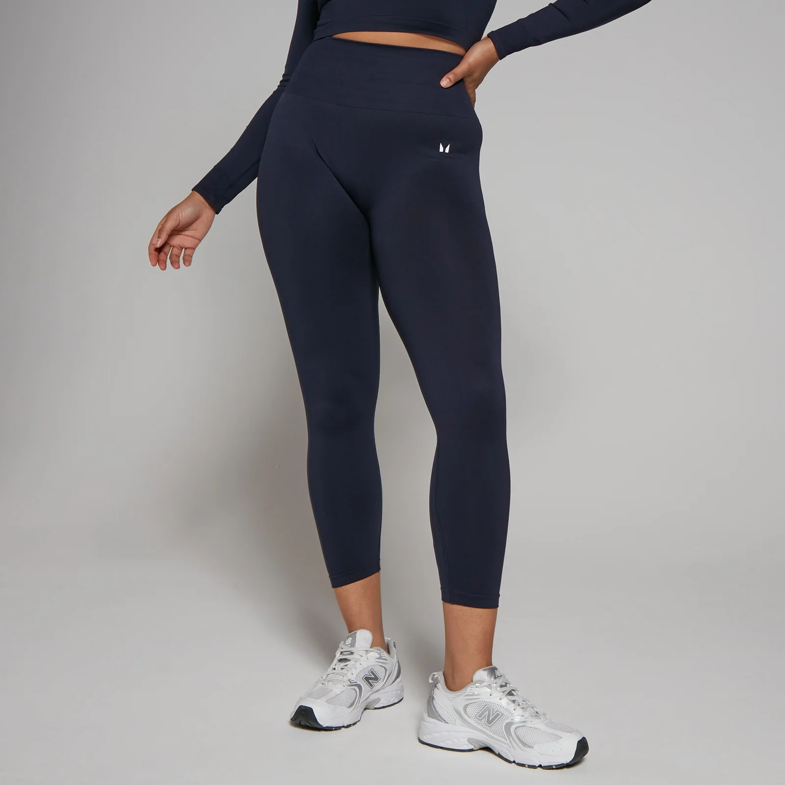 MP Women's Shape Seamless 7/8 Leggings - Navy - XS Image 1