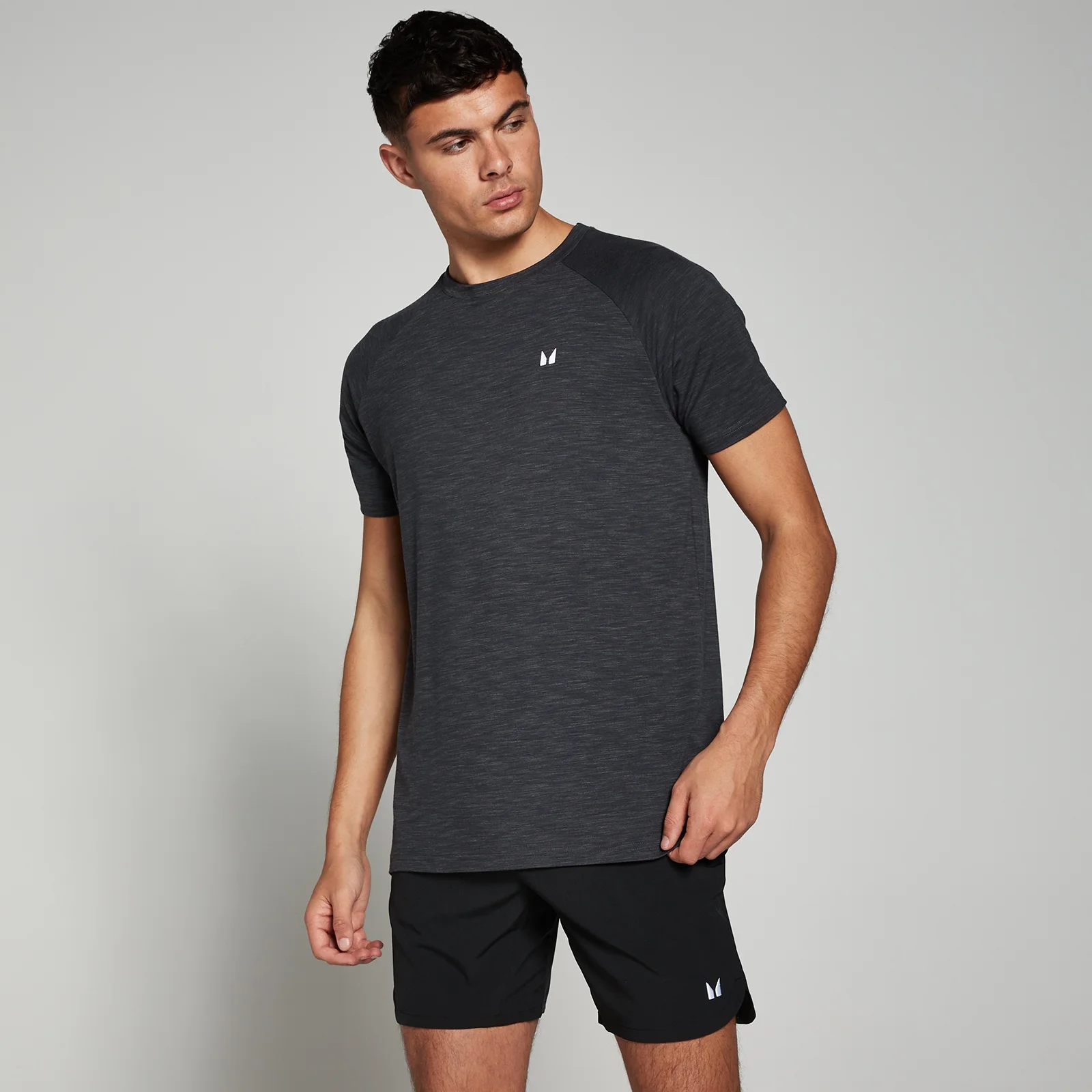 MP Men's Performance Short Sleeve T-Shirt - Black Marl - XL Image 1