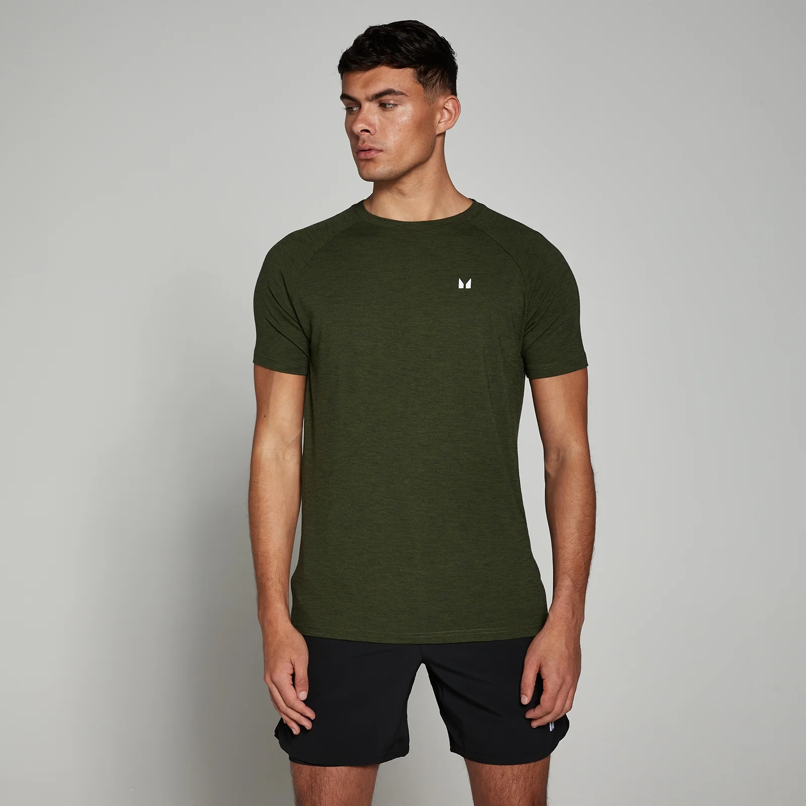 MP Men's Performance Short Sleeve T-Shirt - Army Green Marl - XXL Image 1