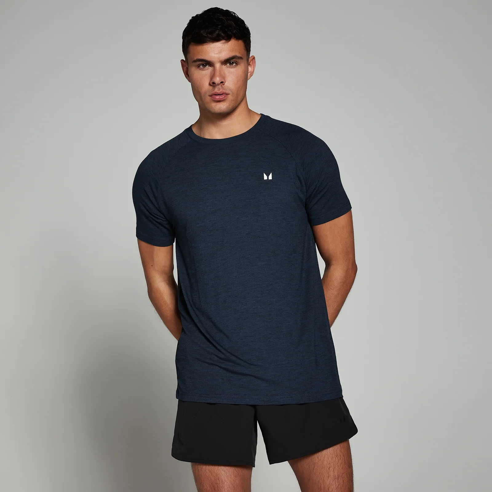 MP Men's Performance Short Sleeve T-Shirt - Navy Marl - XXXL Image 1