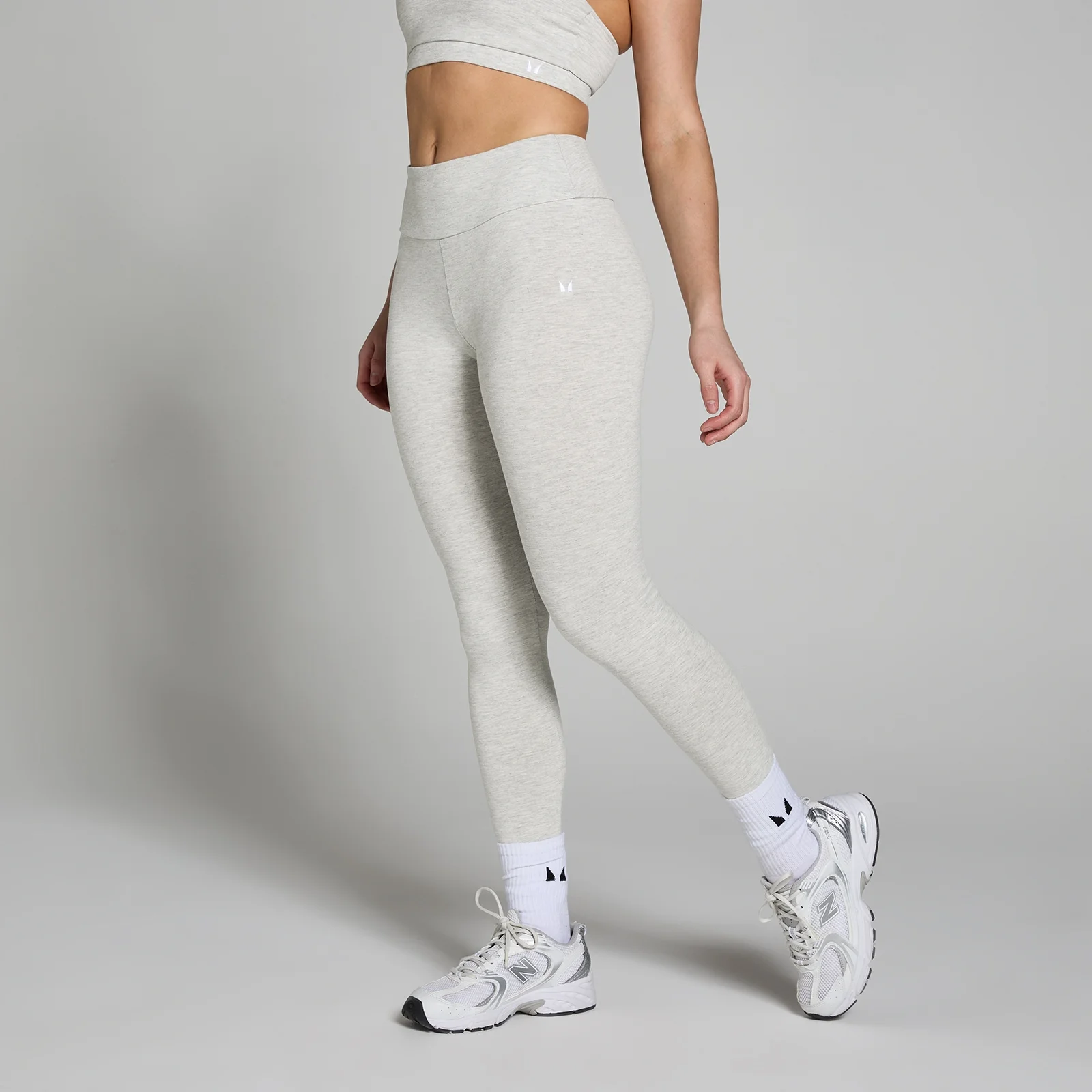 MP Women's Basics Leggings - Light Grey Marl - L Image 1