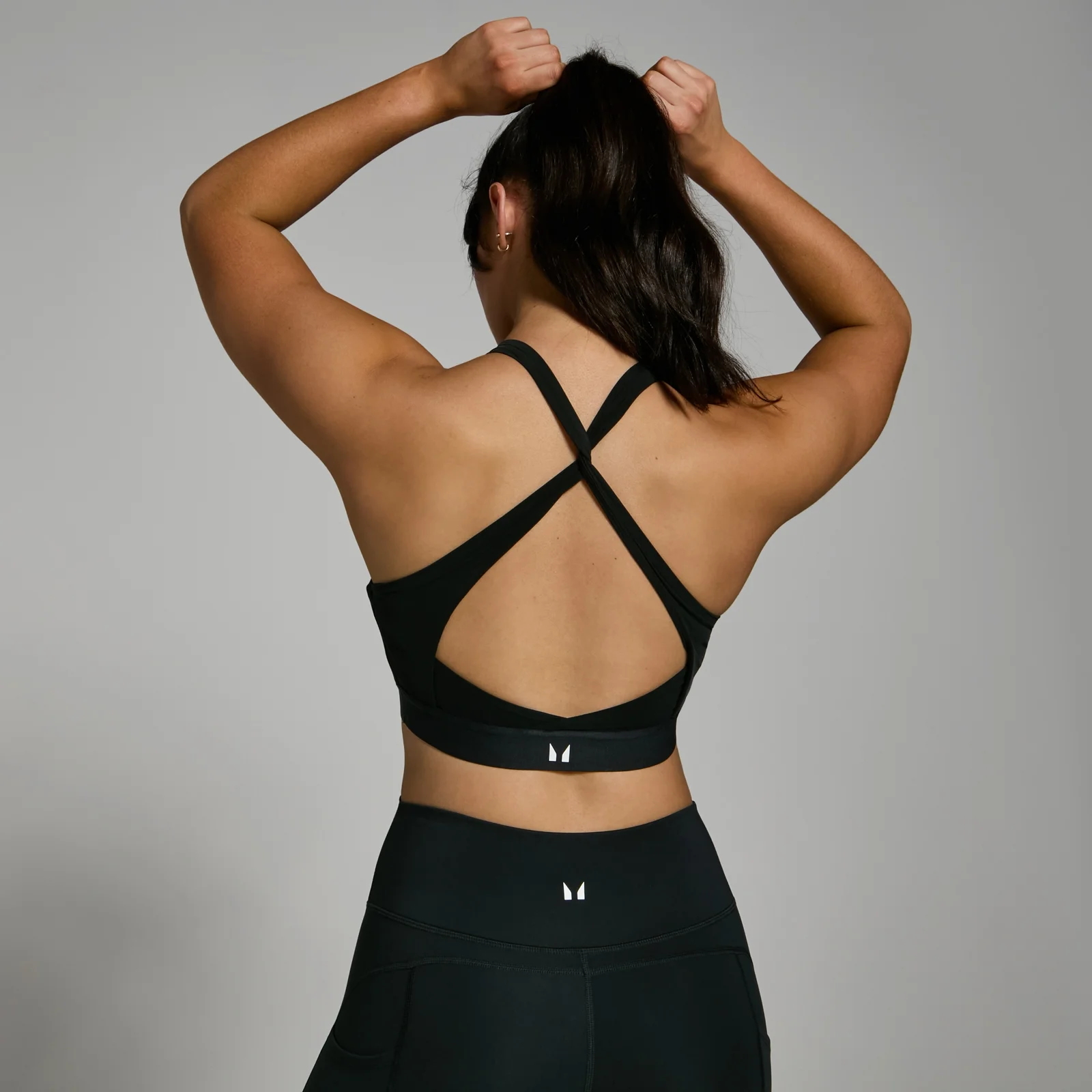 MP Women's Power Cross Back Sports Bra - Black - XS Image 1