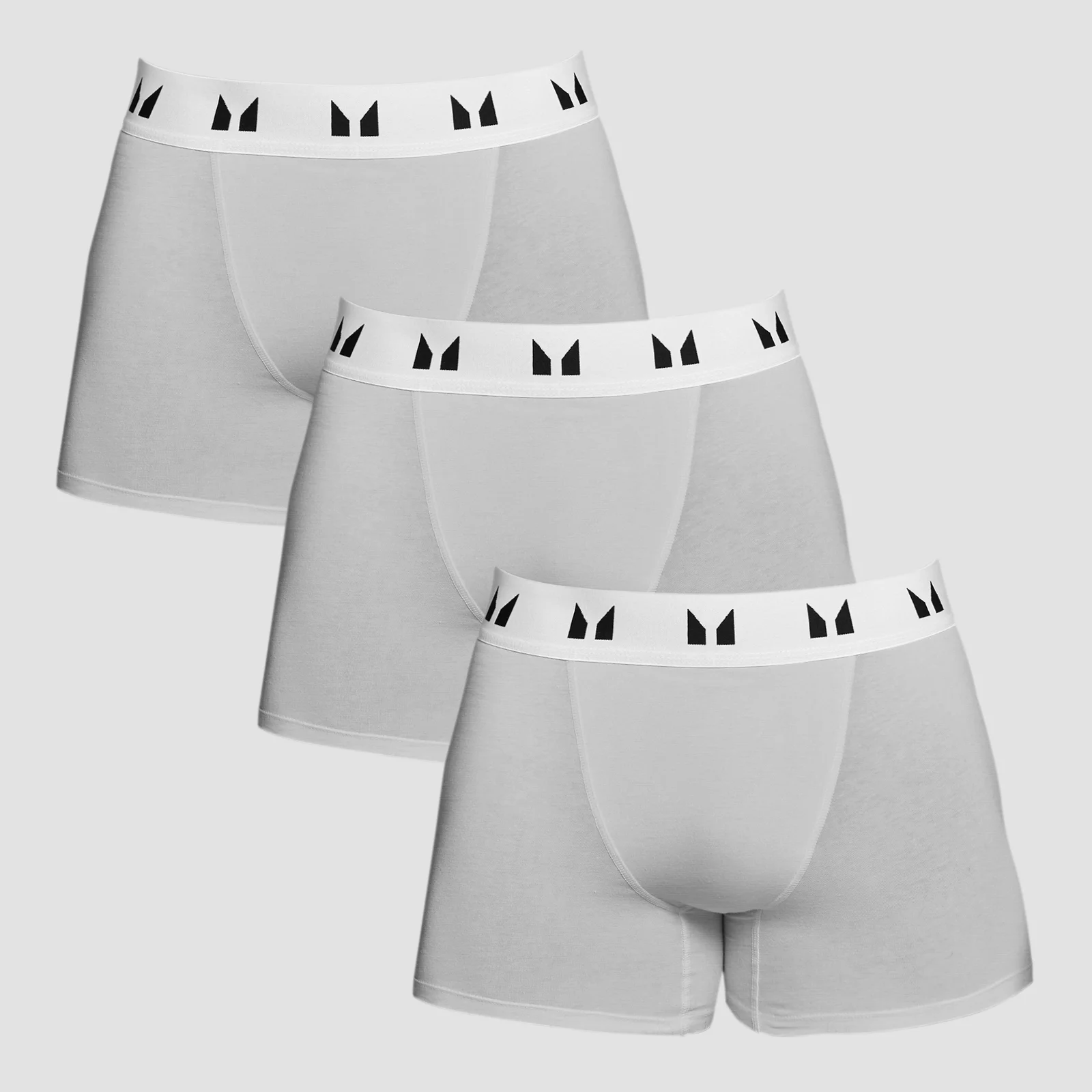 Men's Cotton Boxers (3 Pack) - Grey Marl/White - XXS Image 1