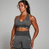 MP Women's Two Toned Seamless Sports Bra - Black