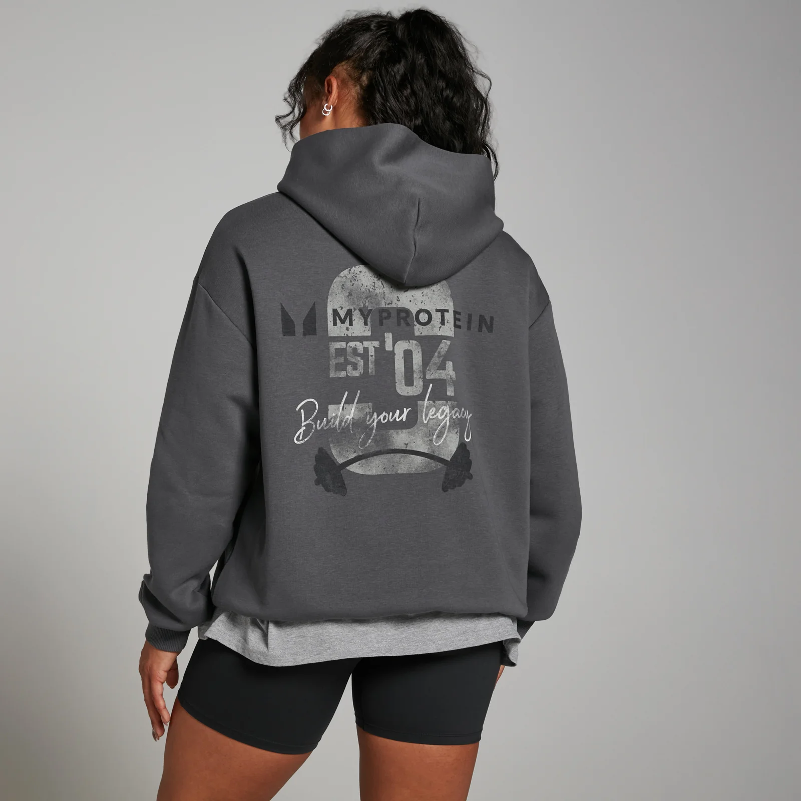 MP Origin Graphic Hoodie - Washed Grey - XXS-XS Image 1