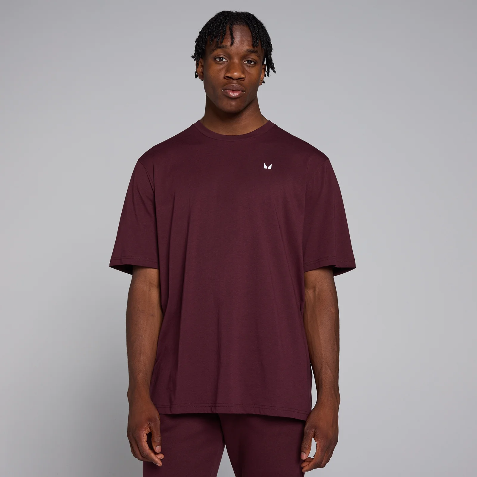 MP Men's Rest Day Oversized T-Shirt - Deep Berry - S Image 1