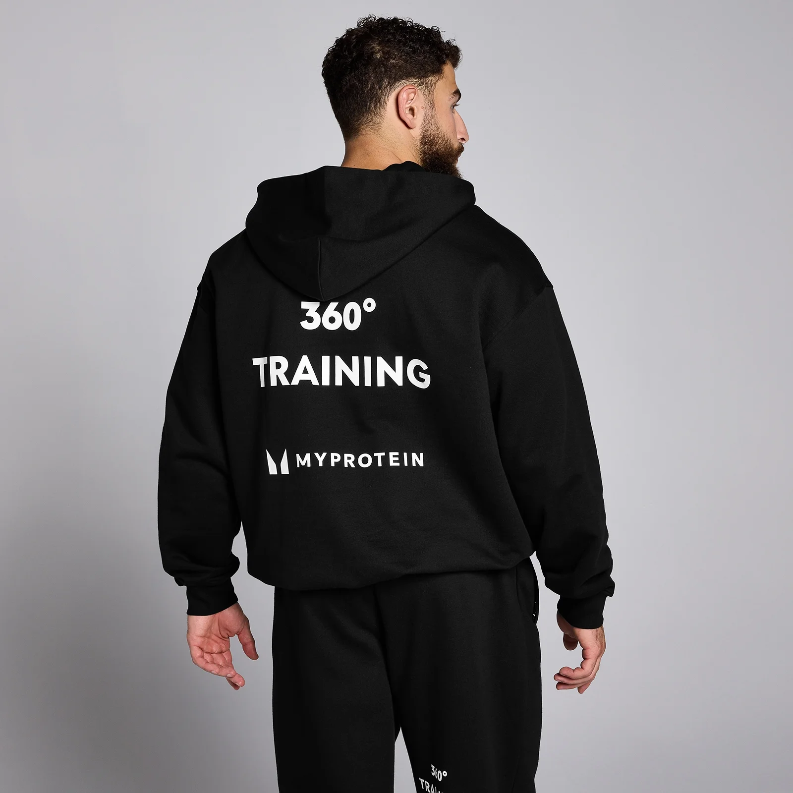 MP Men's Tempo 1/4 Zip Hoodie - Black - M Image 1