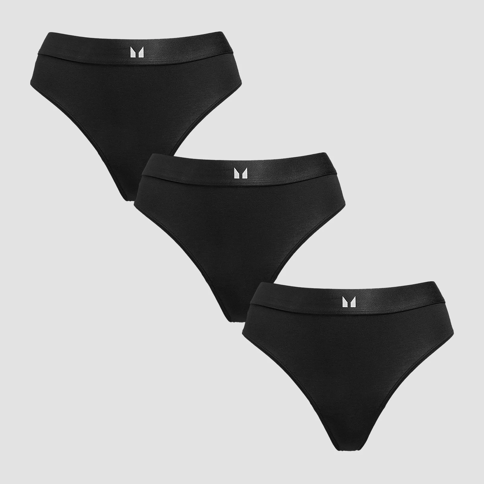 MP Women's Mid Rise Bikini Brief (3 Pack) - Black - XS Image 1