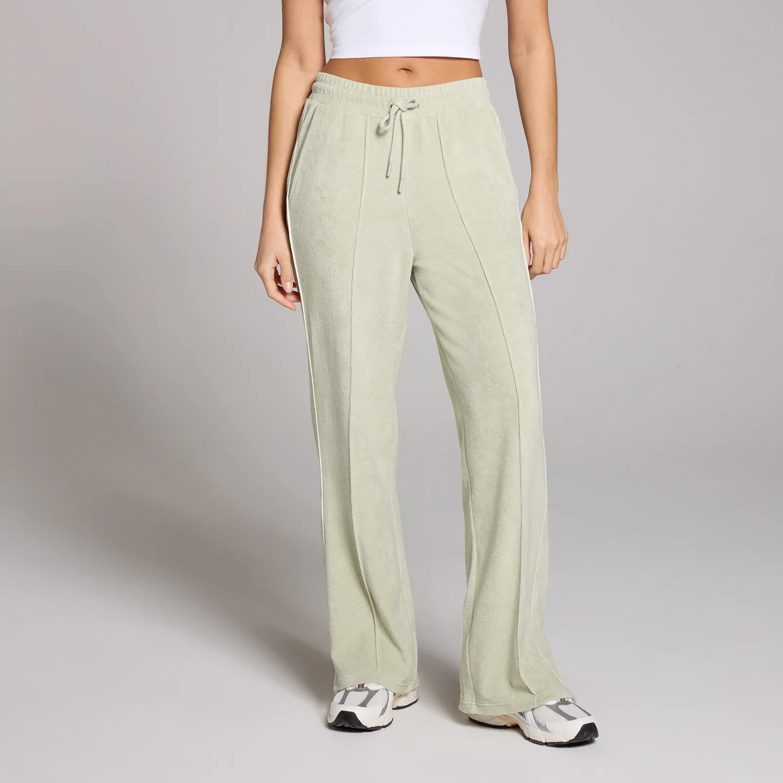 MP Women's Lifestyle Towelling Joggers - Mineral Green - XS Image 1