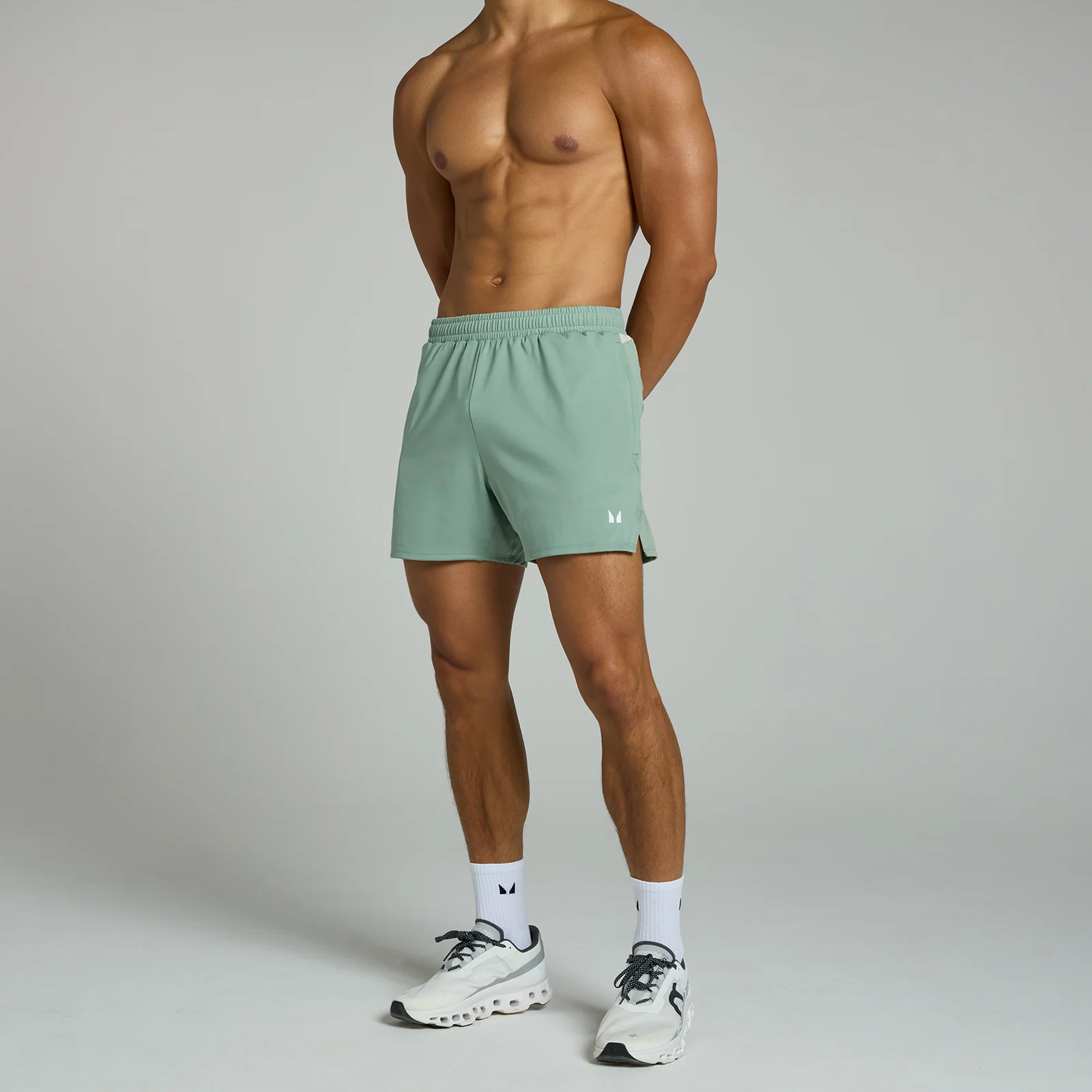 MP Men's Tempo Panel 5" Short - Pale Green - XXL Image 1