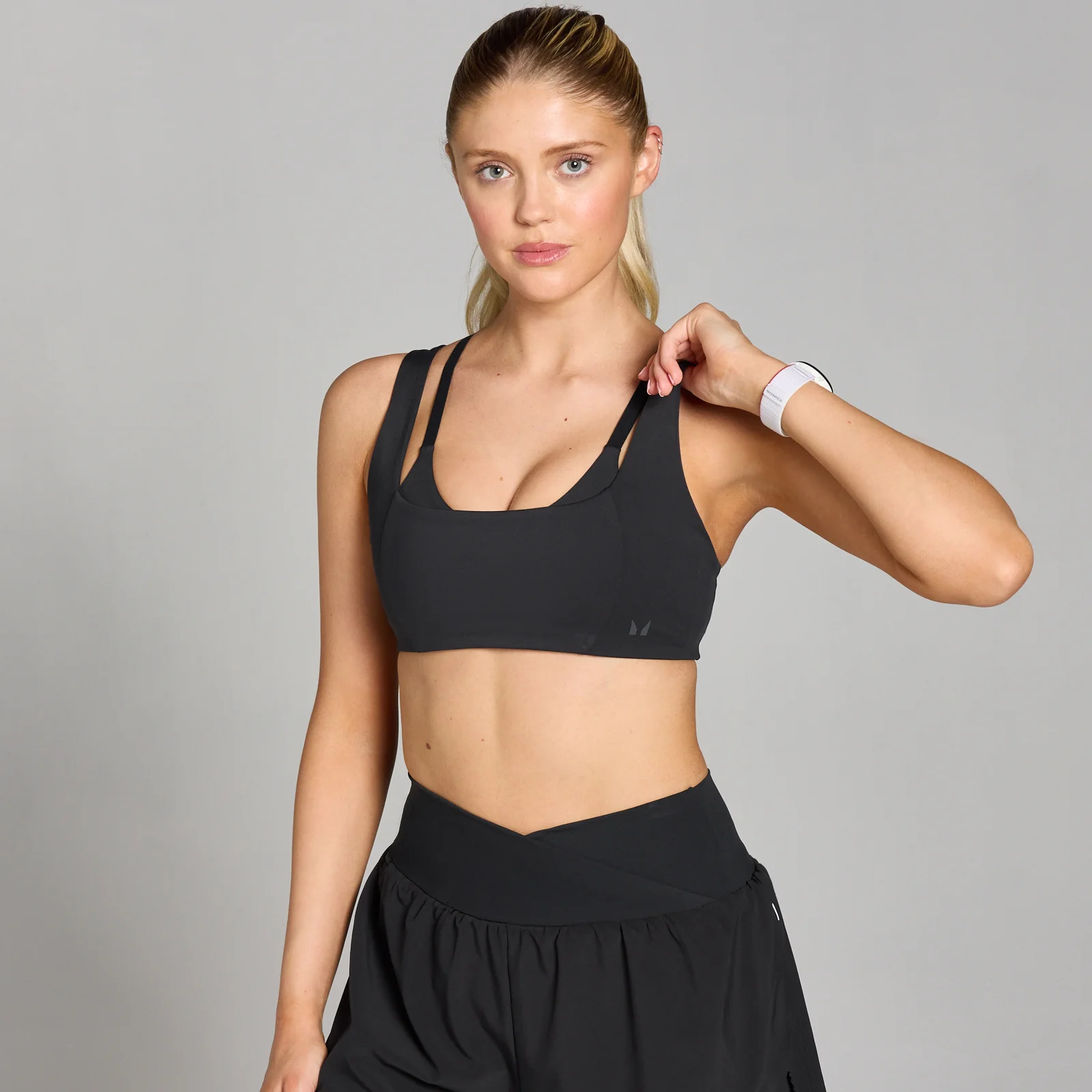 MP Women's Tempo Double Layer Sports Bra - Black - XS Image 1