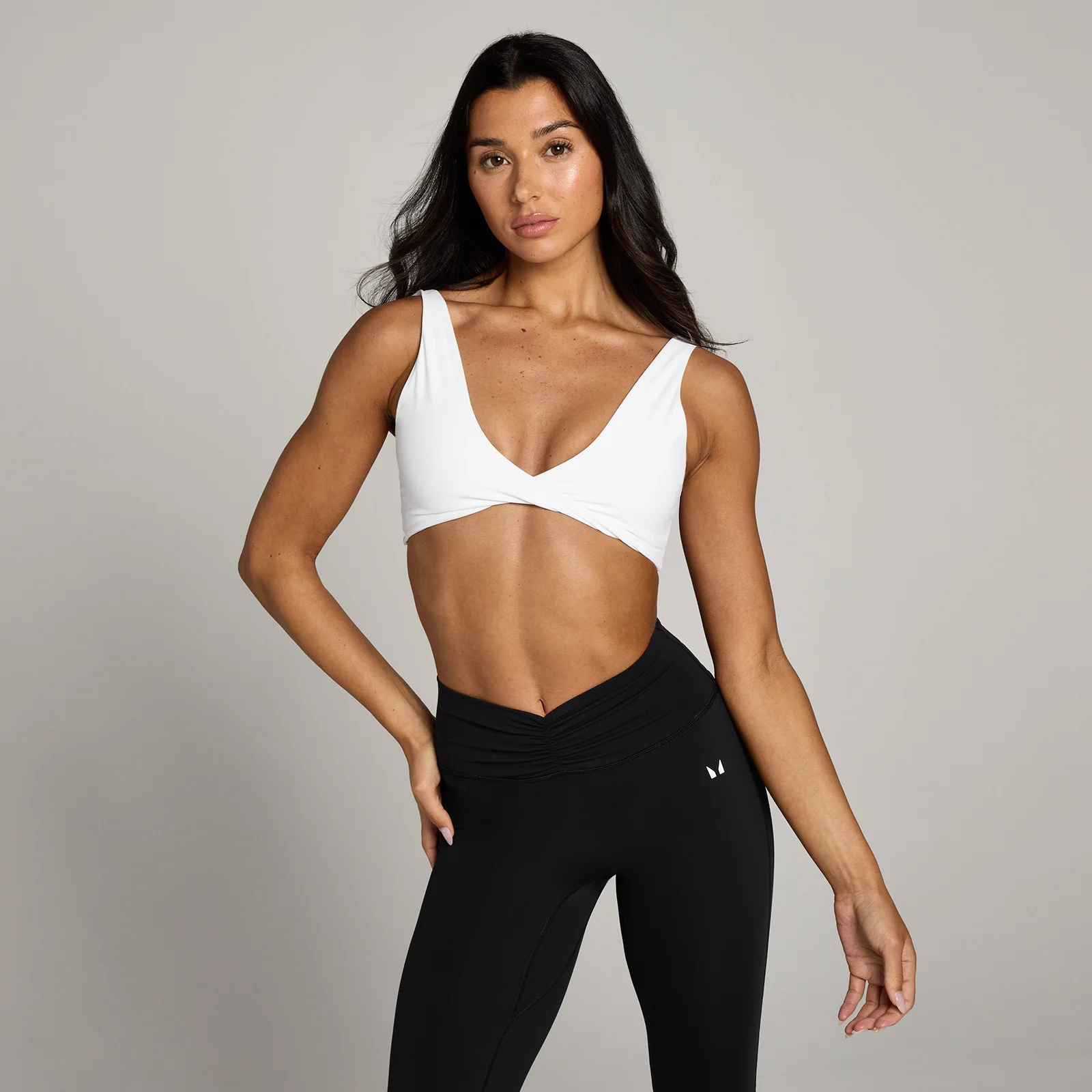 MP Women's Tempo Twist Front Sports Bra - White - XS Image 1