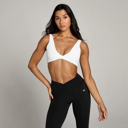 MP Women's Tempo Twist Front Sports Bra - White