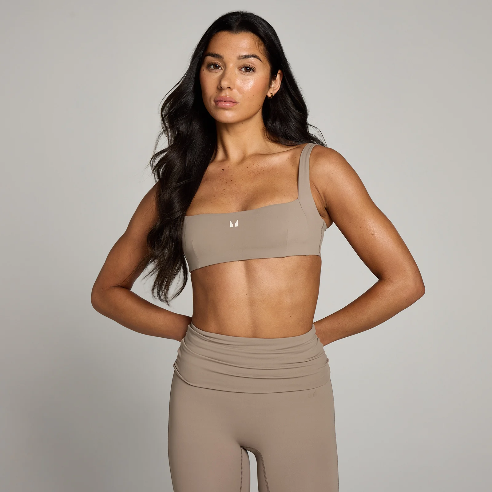 MP Women's Studio Open Back Sports Bra - Light Taupe - S Image 1