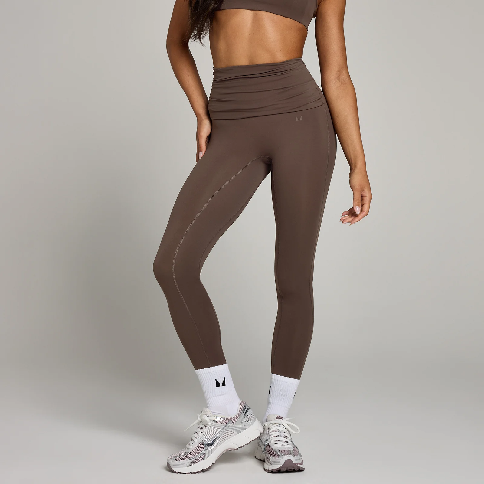 MP Women's Studio Fold Over Legging - Chocolate - XS Image 1