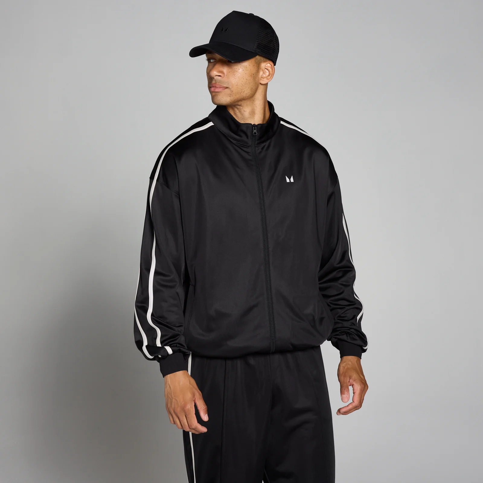 MP Men's Tricot Track Jacket - Black - XS Image 1