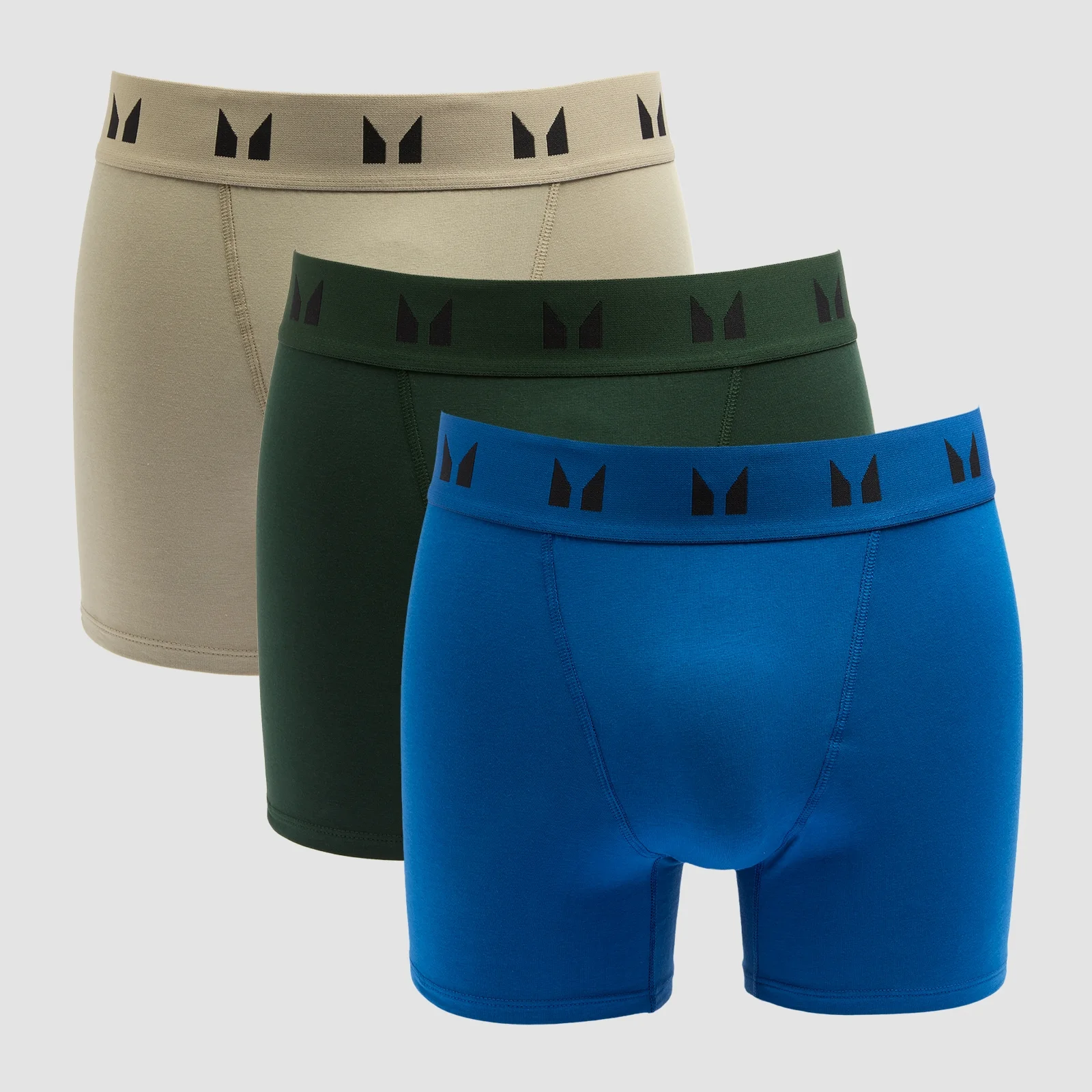 MP Men's Boxers (3 Pack) - Dark Emerald / Deep Sage / True Blue - M Image 1