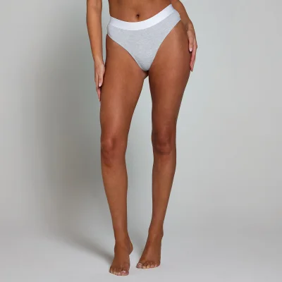 MP Women's Mid Rise Thong (5 Pack) - White/Black/Grey Marl - XS Image 6