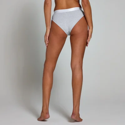 MP Women's Mid Rise Bikini Brief (5 Pack) - White/Black/Grey Marl - XS Image 7