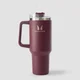 Myprotein Metal Side Handle Straw Bottle 1200ml - Deep Berry