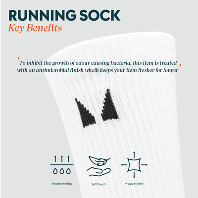 MP Running Socks (3 pack) - Black - UK 2-5 Image 7