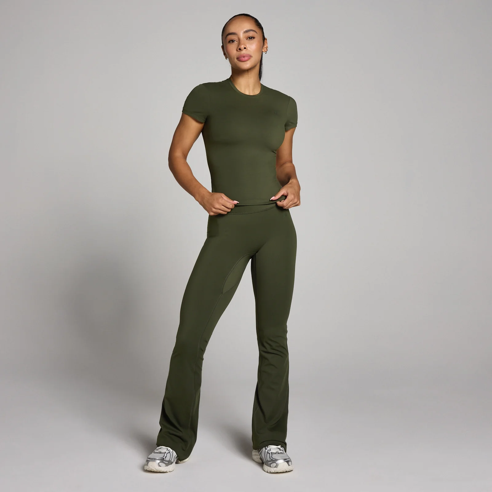 MP Women's Tempo Body Fit Short Sleeve T-shirt - Forest Green - S Image 3