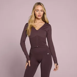 MP Women's Tempo Seamless Cropped Jacket - Fudge - Size L