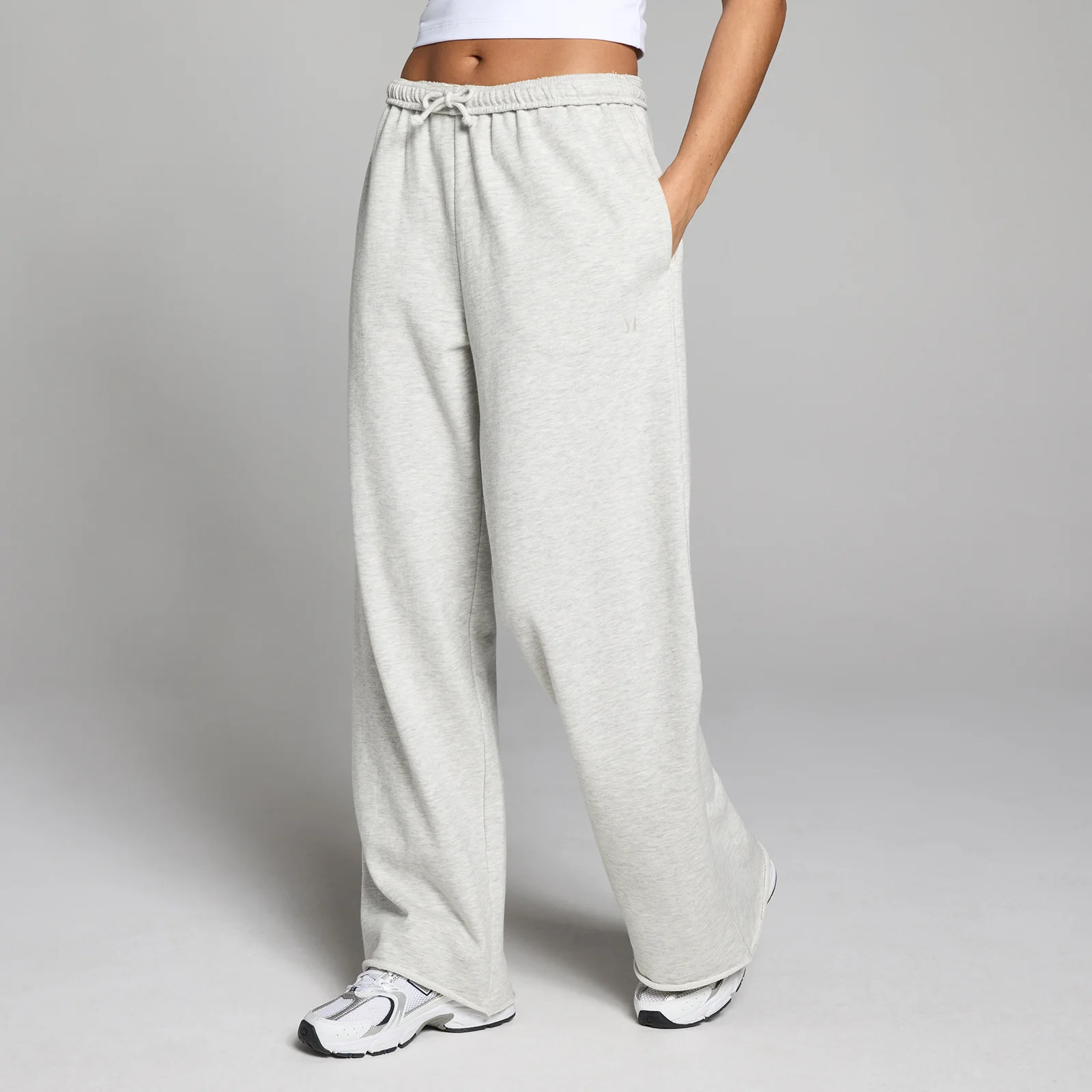MP Women's Lightweight Loopback Straight Leg Joggers - Grey Marl - XS Image 1