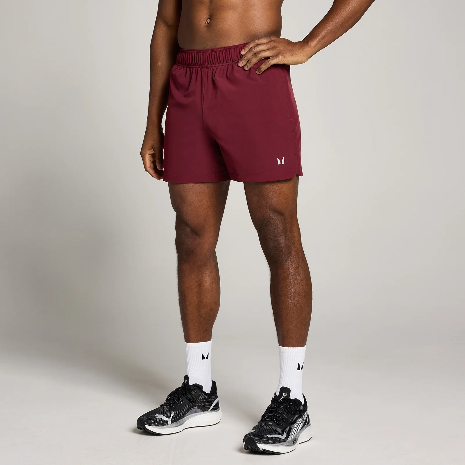 MP Men's Training 5" Woven Shorts - Deep Crimson - XS Image 1