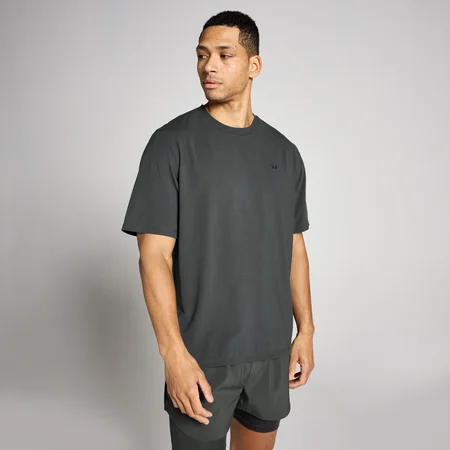 MP Men's Oversized Hybrid T-Shirt - Washed Black