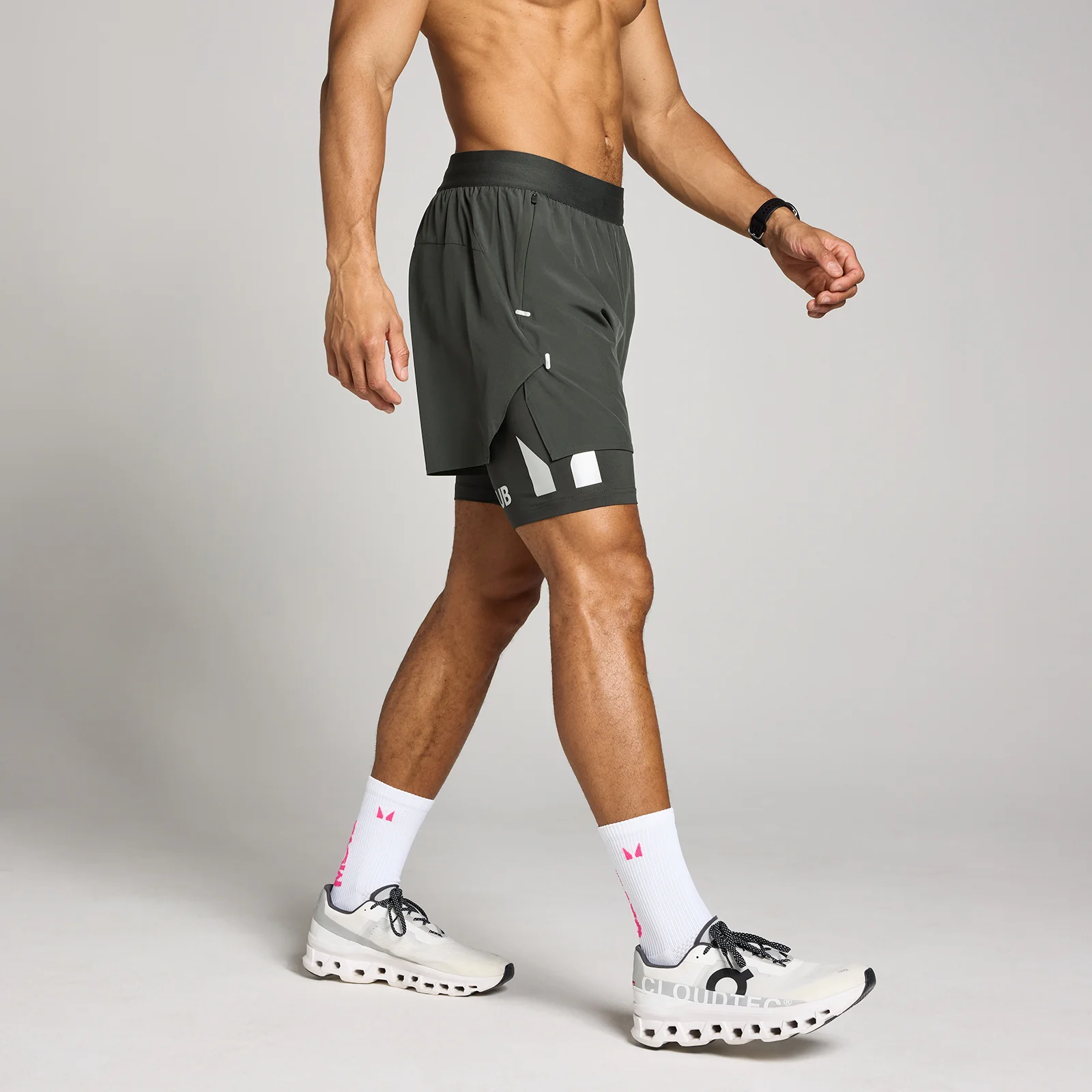 MP Men's Hybrid Lightweight 5" 2-in-1 Shorts - Washed Black - XL Image 1
